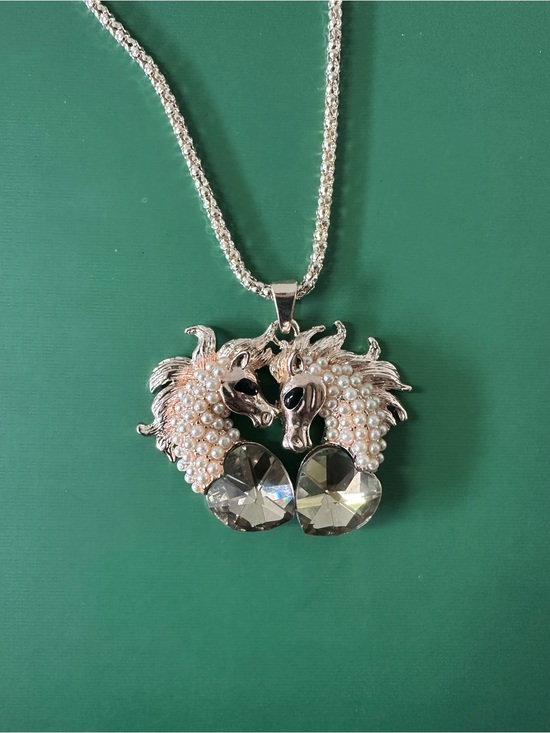 Betsey Johnson Jewelry - Betsey Johnson Horse Pendant Statement Necklace